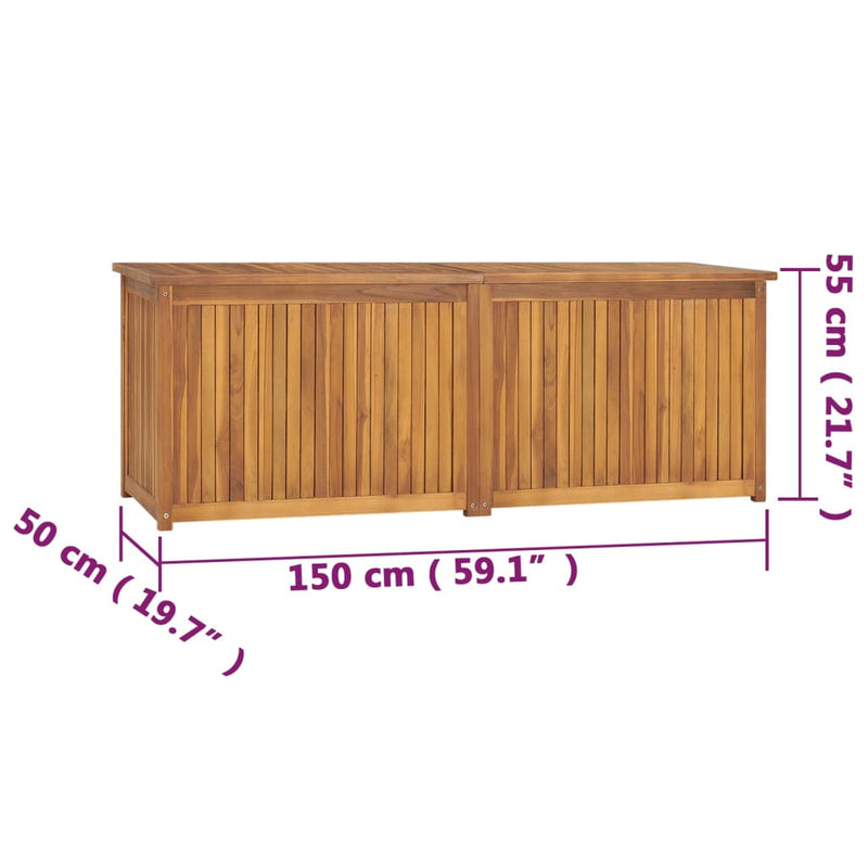 Garden Box 150x50x55 cm Solid Wood Teak