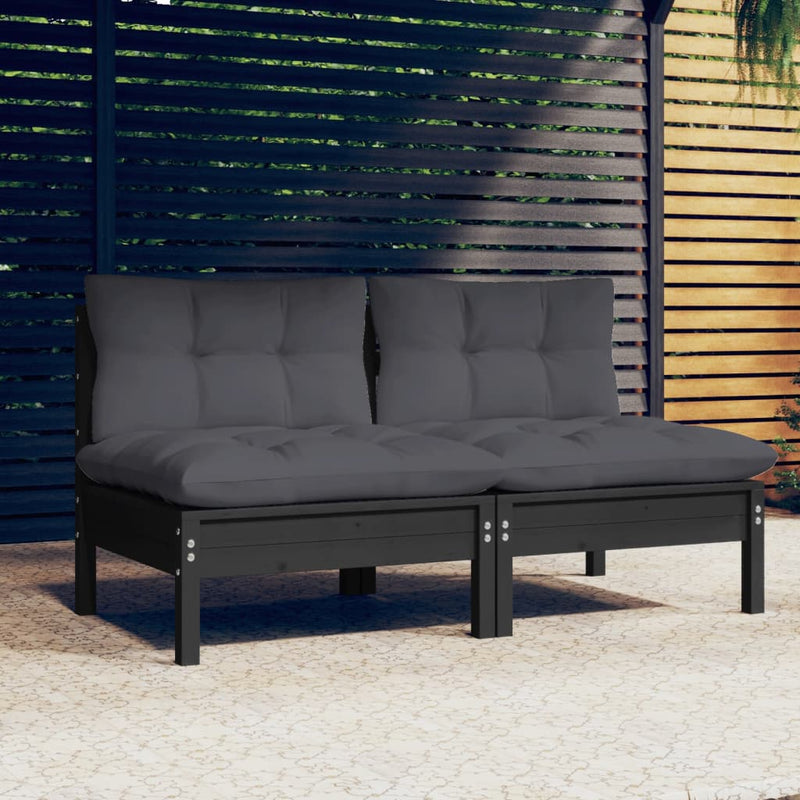 2-Seater_Garden_Sofa_with_Anthracite_Cushions_Solid_Wood_Pine_IMAGE_1_EAN:8720286858554