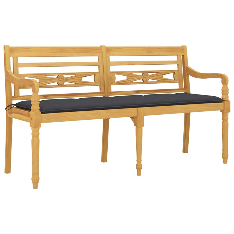 Batavia_Bench_with_Anthracite_Cushion_150_cm_Solid_Wood_Teak_IMAGE_3_EAN:8720286918715