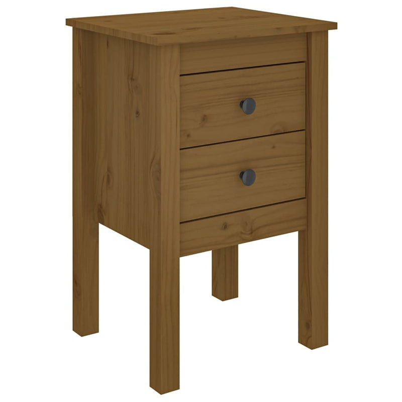 Bedside Cabinets 2 pcs Honey Brown 40x35x61.5cm Solid Wood Pine