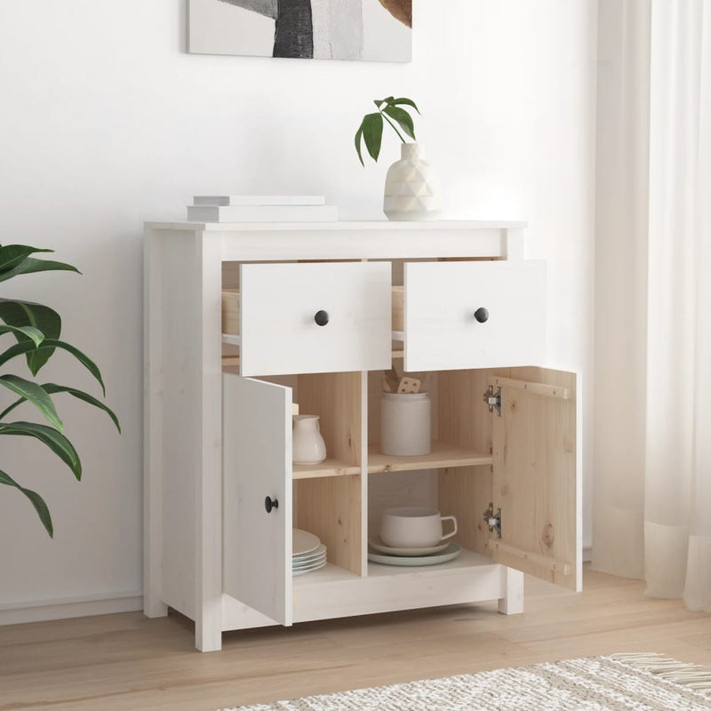 Sideboard_White_70x35x80_cm_Solid_Wood_Pine_IMAGE_3