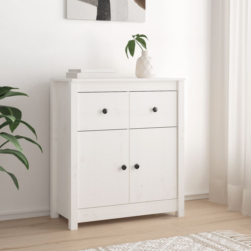 Sideboard_White_70x35x80_cm_Solid_Wood_Pine_IMAGE_1