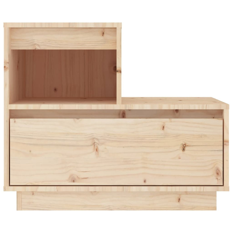 Bedside Cabinet 60x34x51 cm Solid Wood Pine