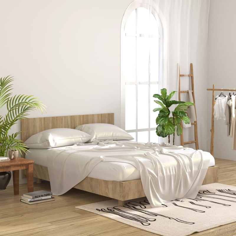 Bed Headboard Sonoma Oak 160x1.5x80 cm Engineered Wood
