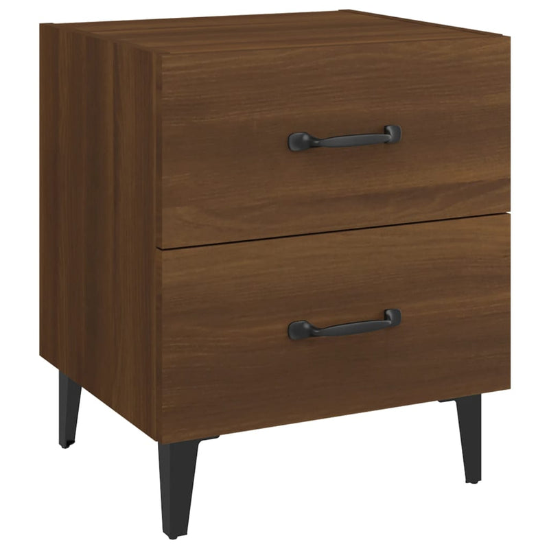 Bedside Cabinets 2 pcs Brown Oak 40x35x47.5 cm