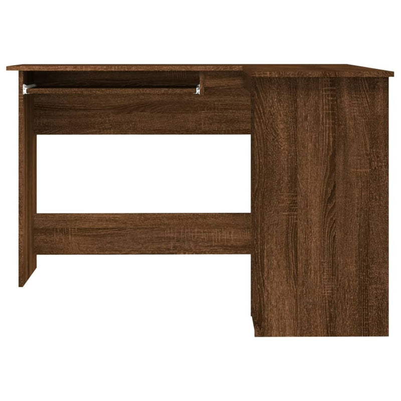 Corner Desk Brown Oak 120x140x75 cm Engineered Wood