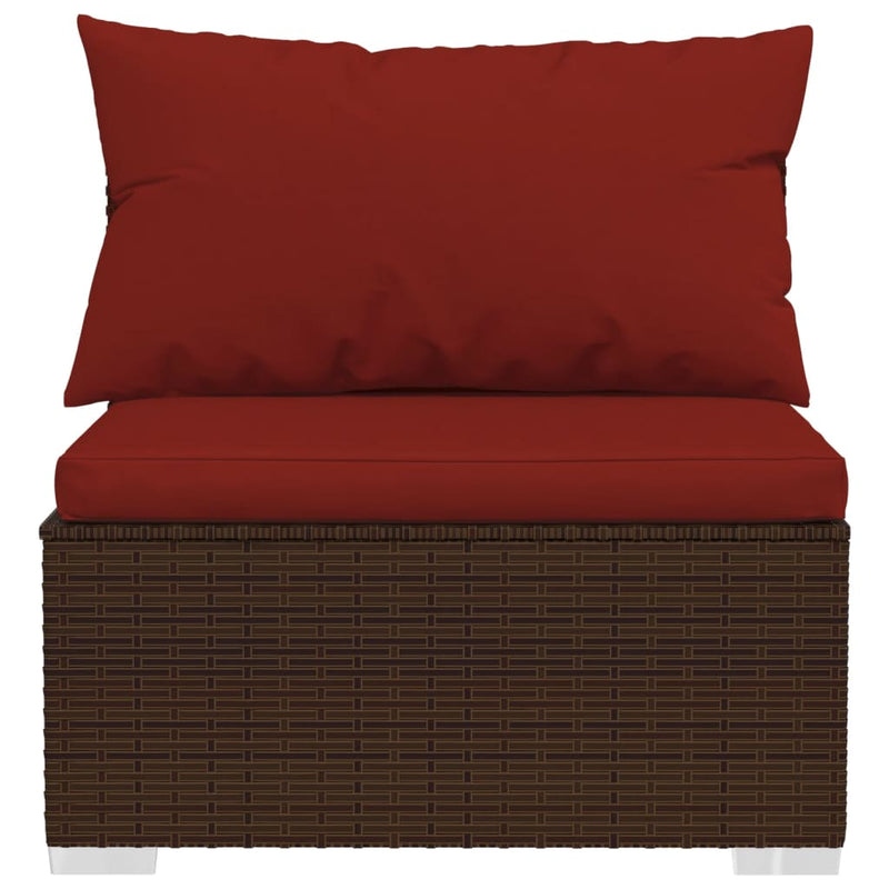 13_Piece_Garden_Lounge_Set_with_Cushions_Poly_Rattan_Brown_IMAGE_6