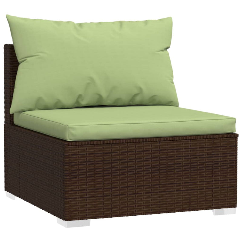6_Piece_Garden_Lounge_Set_with_Cushions_Poly_Rattan_Brown_IMAGE_4