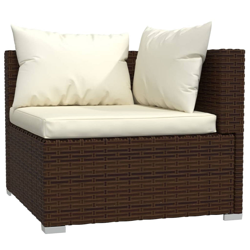 5_Piece_Garden_Lounge_Set_with_Cushions_Poly_Rattan_Brown_IMAGE_4