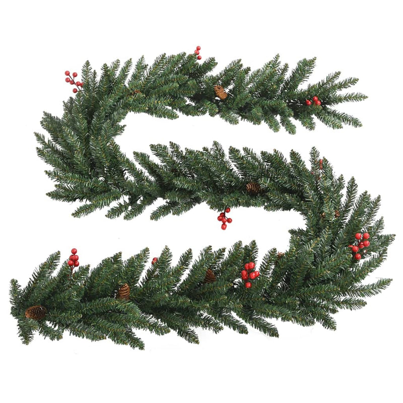 Artificial_Christmas_Trees_2_pcs_with_Wreath,_Garland_and_LEDs_IMAGE_8_