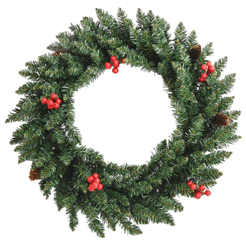 Artificial_Christmas_Trees_2_pcs_with_Wreath,_Garland_and_LEDs_IMAGE_10_