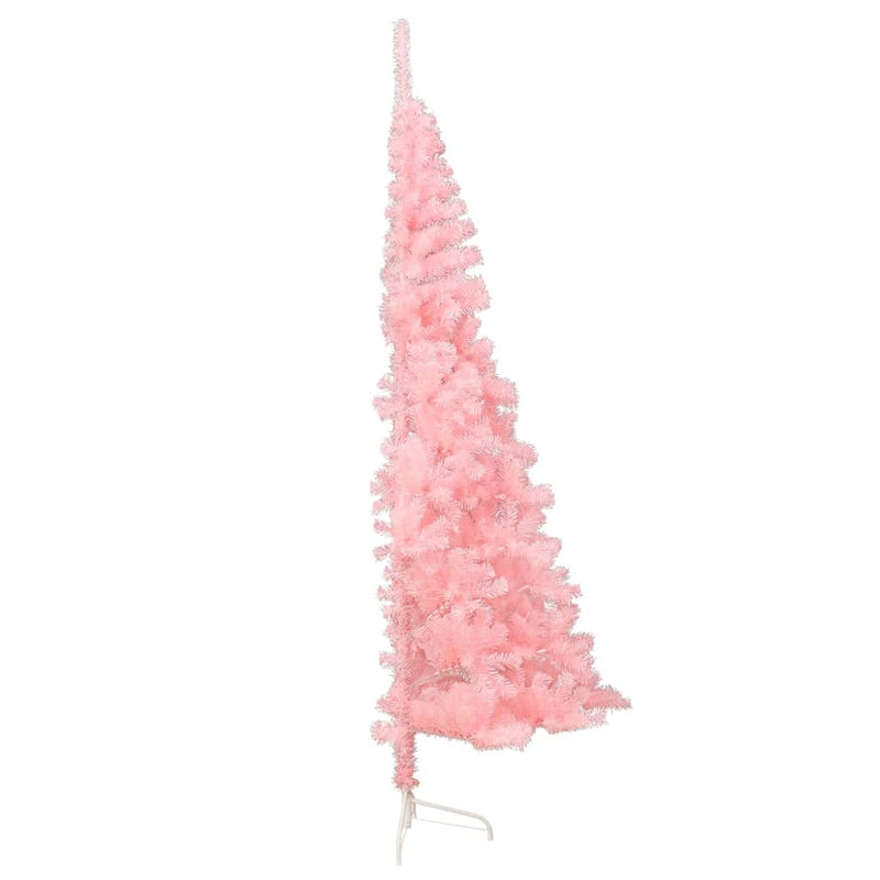 Artificial_Half_Christmas_Tree_with_Stand_Pink_240_cm_PVC_IMAGE_5