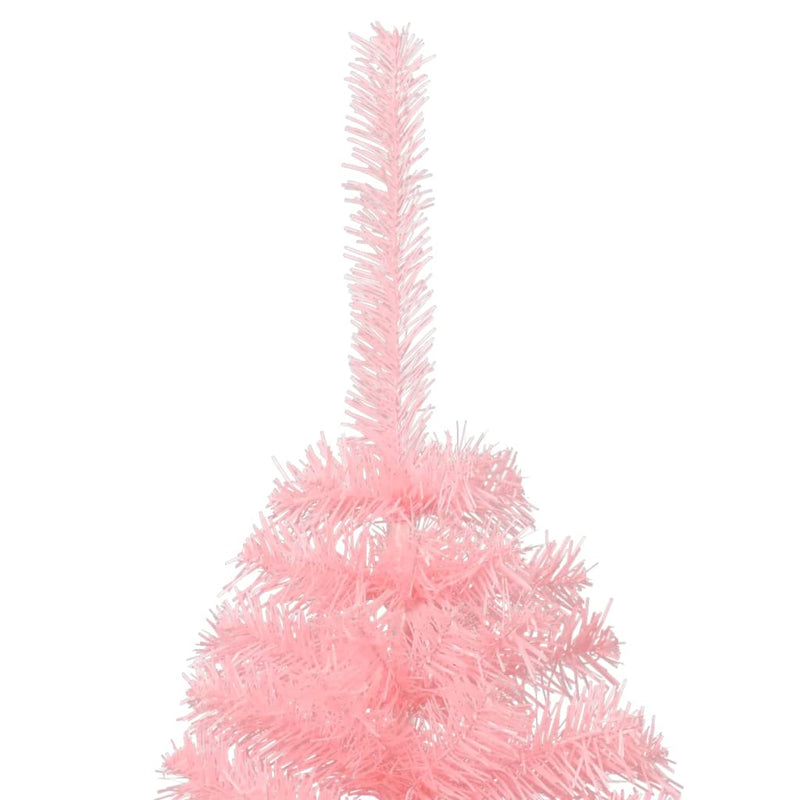 Artificial_Half_Christmas_Tree_with_Stand_Pink_240_cm_PVC_IMAGE_6