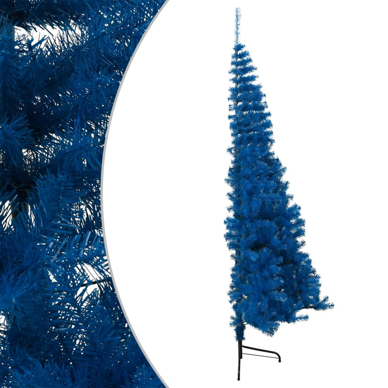 Artificial_Half_Christmas_Tree_with_Stand_Blue_240_cm_PVC_IMAGE_3
