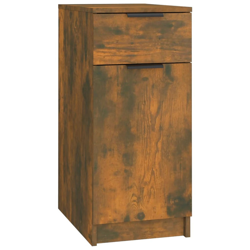 Desk Cabinet Smoked Oak 33.5x50x75 cm Engineered Wood