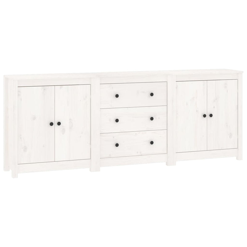 Sideboard_White_210x35x80_cm_Solid_Wood_Pine_IMAGE_2