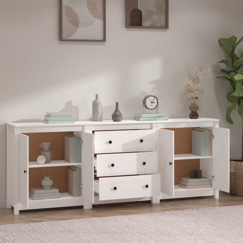 Sideboard_White_210x35x80_cm_Solid_Wood_Pine_IMAGE_3