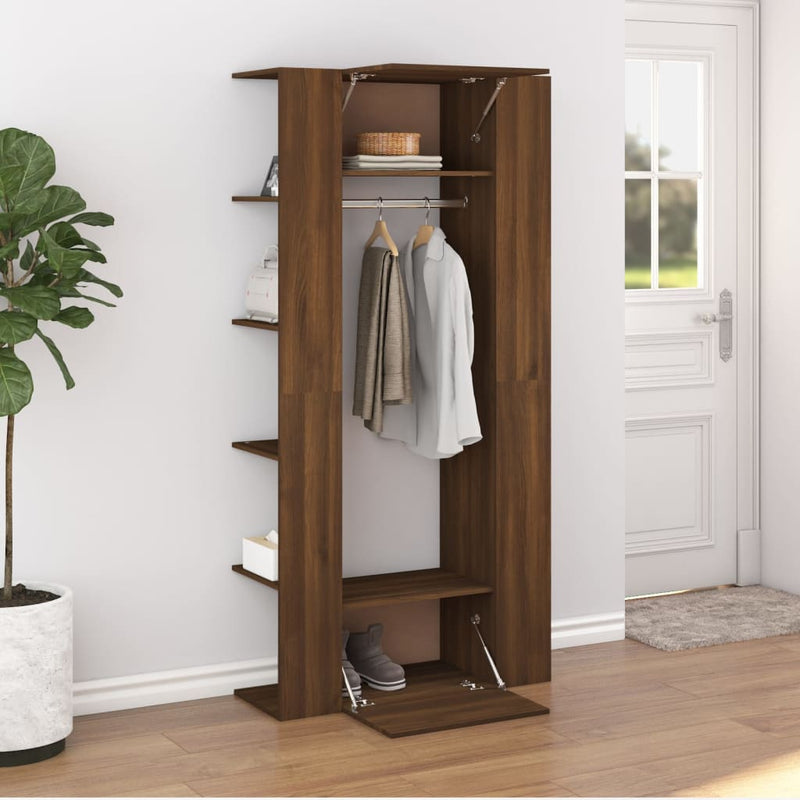 Hallway_Cabinets_2_pcs_Brown_Oak_Engineered_Wood_IMAGE_1_EAN:8720287101239