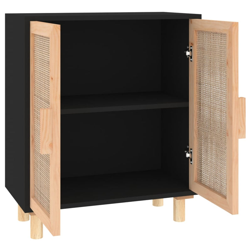 Sideboard_Black_60x30x70_cm_Solid_Wood_Pine_and_Natural_Rattan_IMAGE_5_EAN:8720287102540