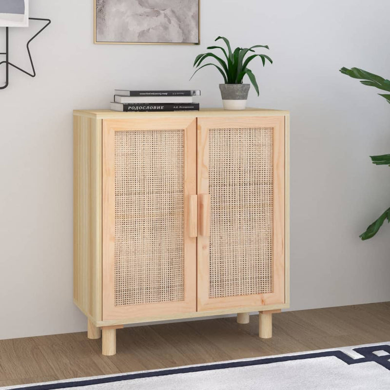 Sideboard_Brown_60x30x70_cm_Solid_Wood_Pine_and_Natural_Rattan_IMAGE_1_EAN:8720287102557