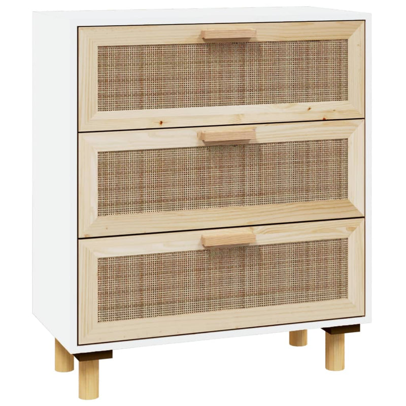 Sideboard_White_60x30x70_cm_Solid_Wood_Pine_and_Natural_Rattan_IMAGE_2