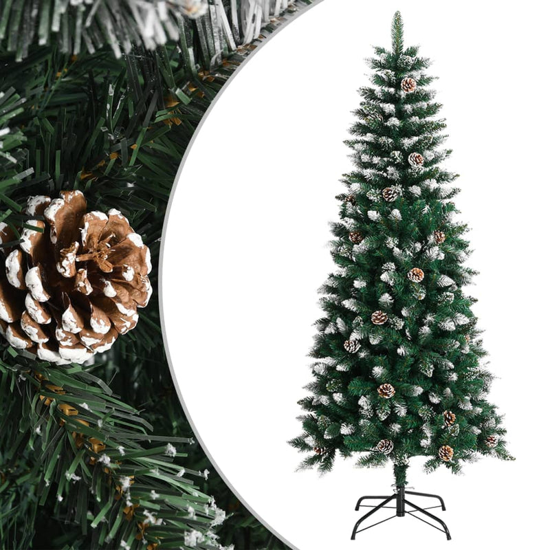 Artificial_Christmas_Tree_with_Stand_Green_150_cm_PVC_IMAGE_1