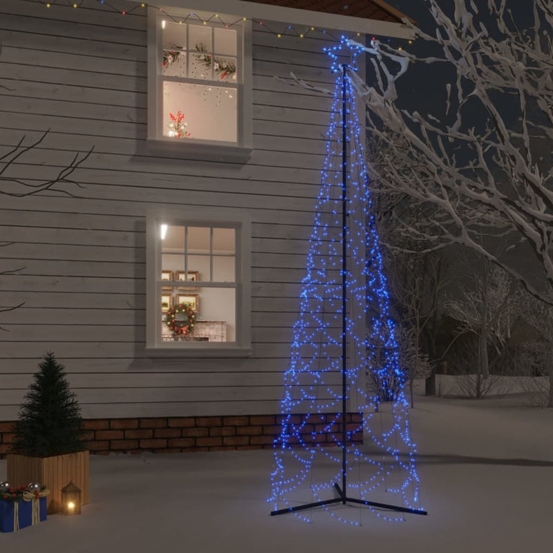 Christmas_Cone_Tree_Blue_500_LEDs_100x300_cm_IMAGE_1