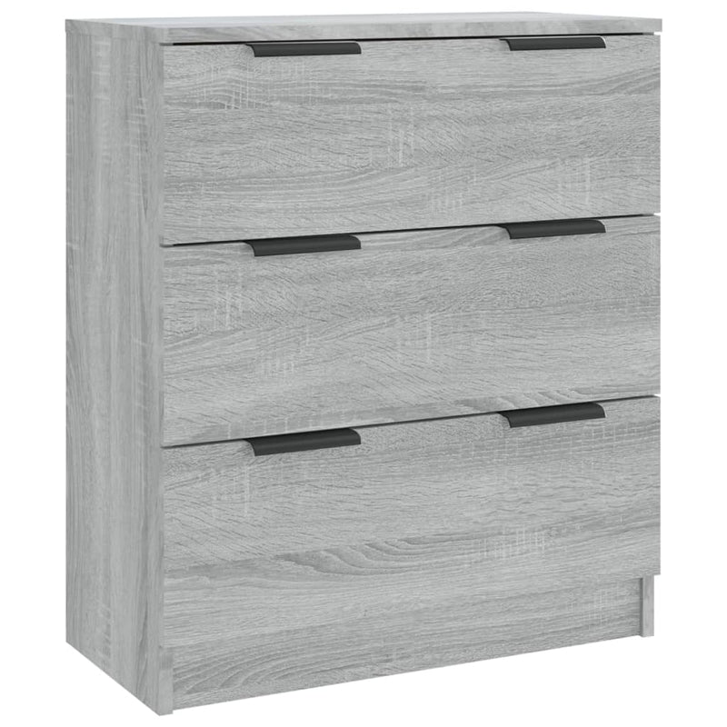 3 Piece Sideboards Grey Sonoma Engineered Wood