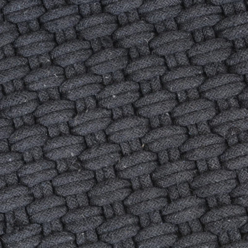 Rug Rectangular Anthracite 160x230 cm Cotton