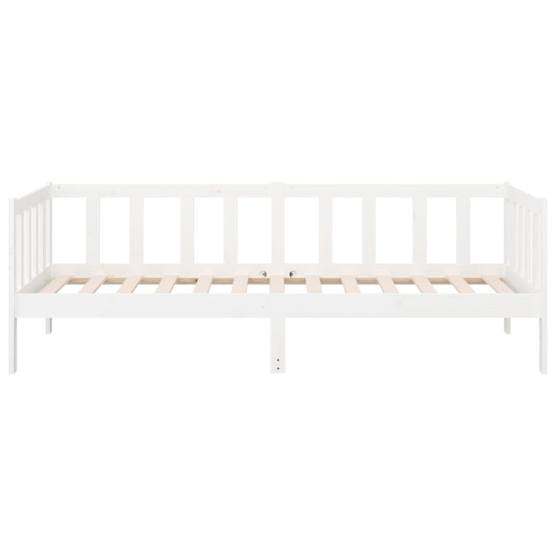 Day Bed White 92x187 cm Single Size Solid Wood Pine