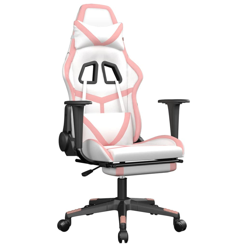 Massage_Gaming_Chair_with_Footrest_White&Pink_Faux_Leather_IMAGE_2_EAN:8720287143833