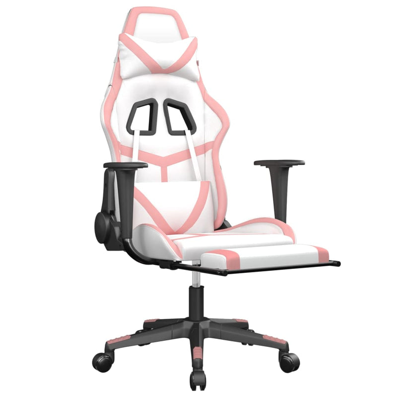 Massage_Gaming_Chair_with_Footrest_White&Pink_Faux_Leather_IMAGE_3_EAN:8720287143833