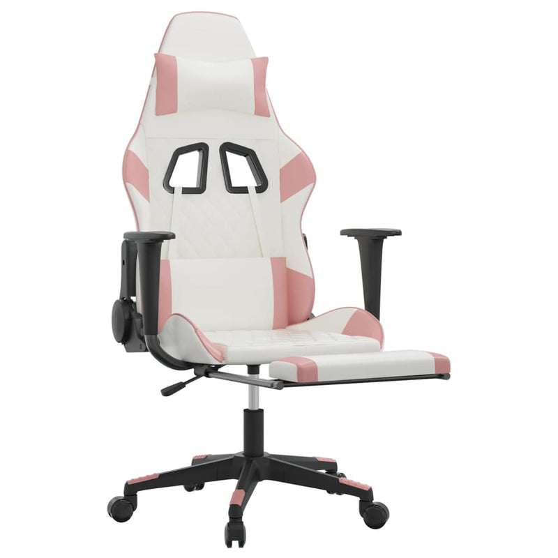 Massage_Gaming_Chair_with_Footrest_White&Pink_Faux_Leather_IMAGE_3_EAN:8720287144717