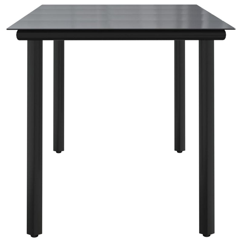 Garden_Dining_Table_Black_160x80x74cm_Steel_and_Tempered_Glass_IMAGE_4