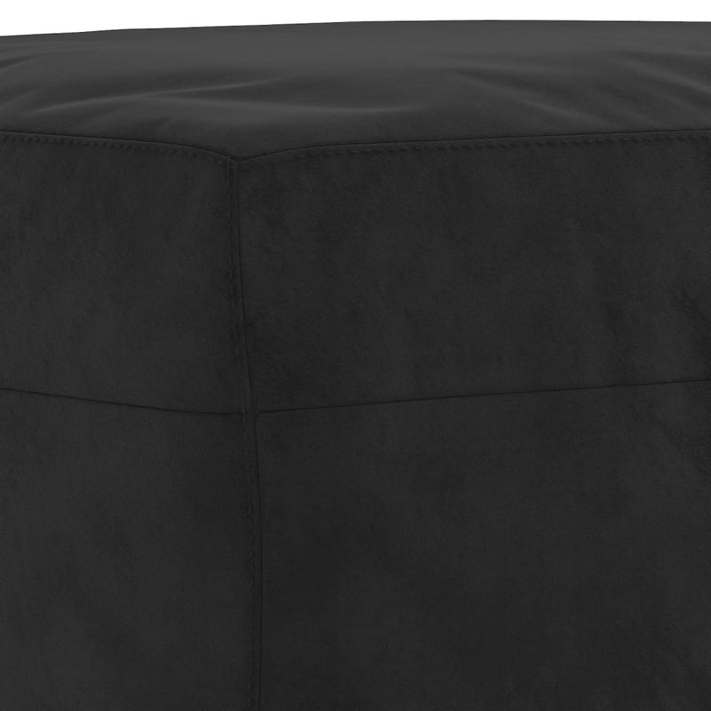 Footstool Black 60x50x41 cm Velvet