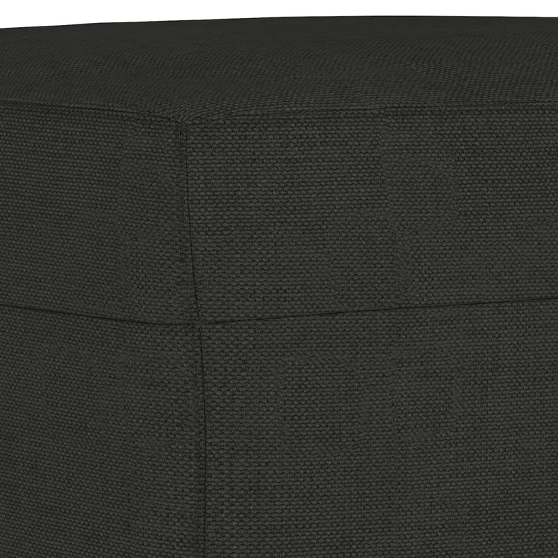 Footstool Black 70x55x41 cm Fabric