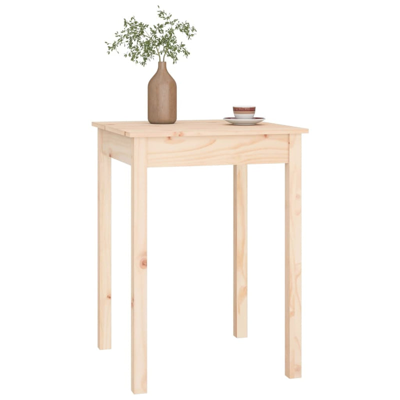 Dining Table 55x55x75 cm Solid Wood Pine