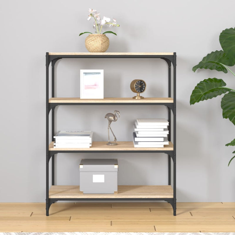 Book_Cabinet_Sonoma_Oak_80x33x100_cm_Engineered_Wood_and_Steel_IMAGE_3