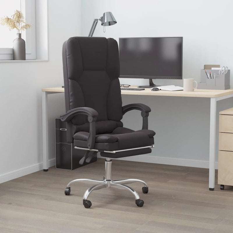 Massage_Reclining_Office_Chair_Black_Faux_Leather_IMAGE_1