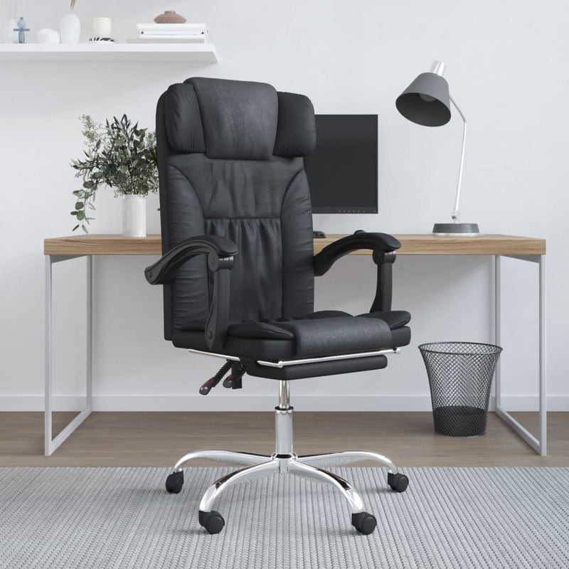 Massage_Reclining_Office_Chair_Black_Faux_Leather_IMAGE_1