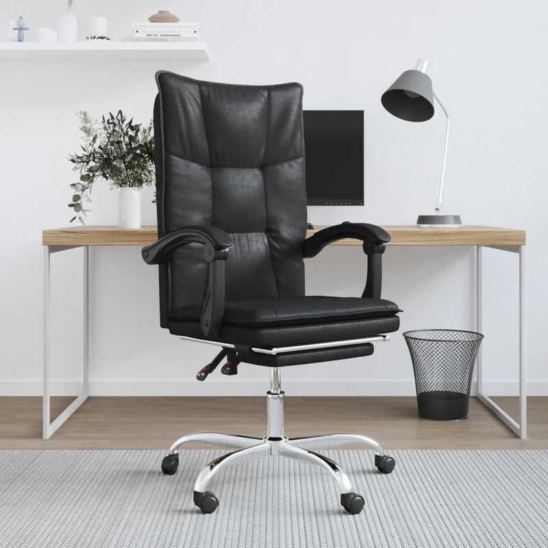 Reclining_Office_Chair_Black_Faux_Leather_IMAGE_1