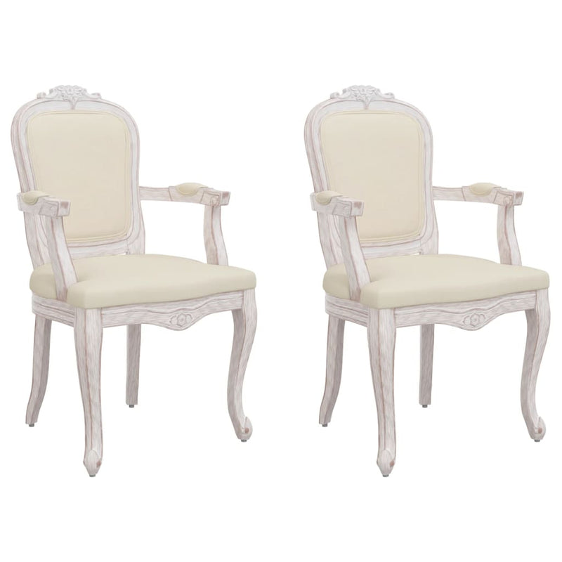 Dining Chairs 2 pcs Beige 62x59.5x100.5 cm linen