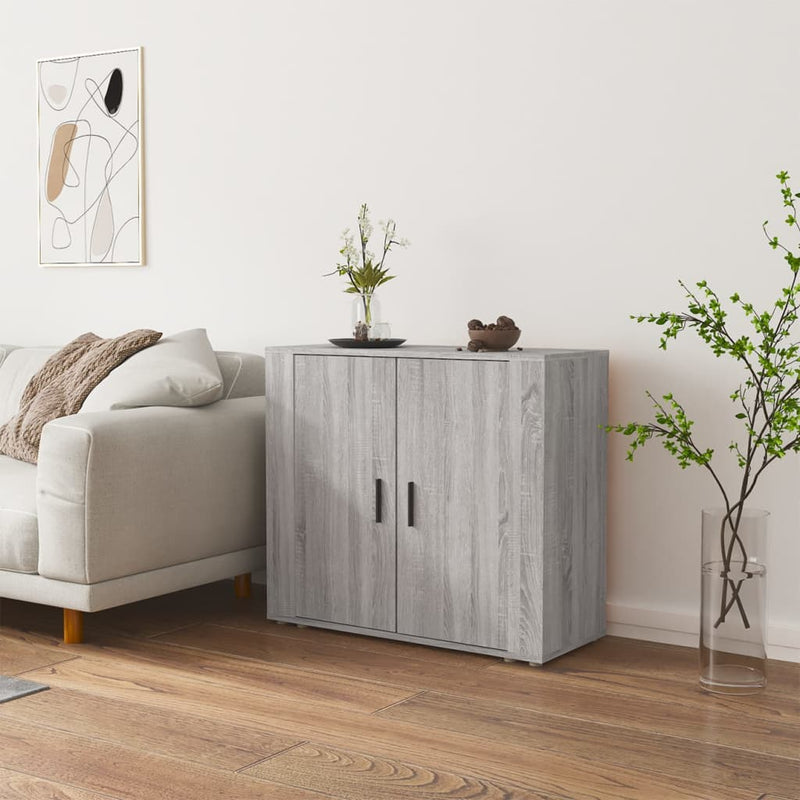 Sideboard Grey Sonoma 80x33x70 cm Engineered Wood