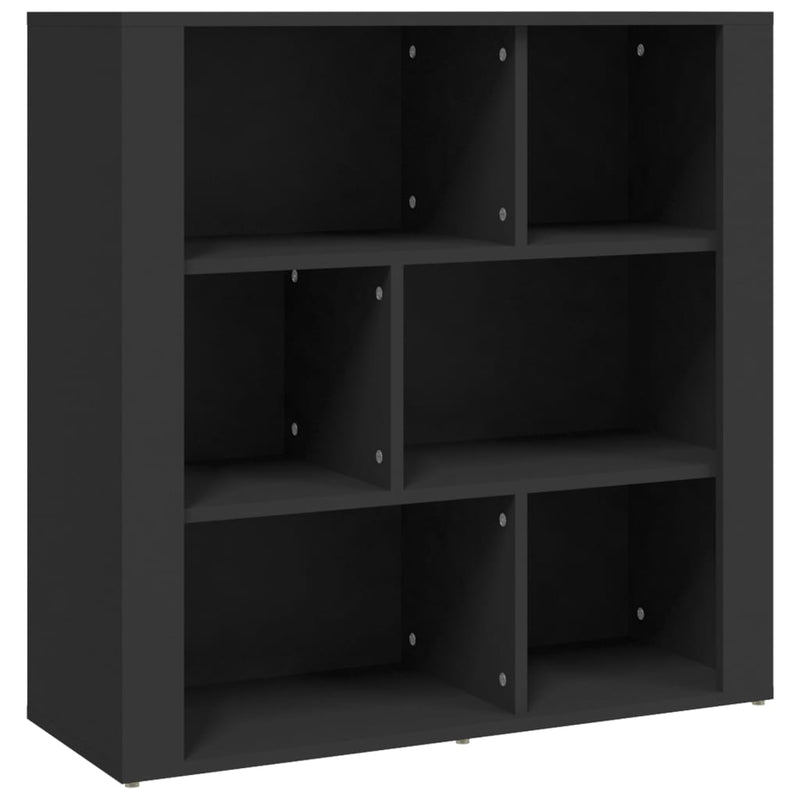 Sideboard Black 80x30x80 cm Engineered Wood