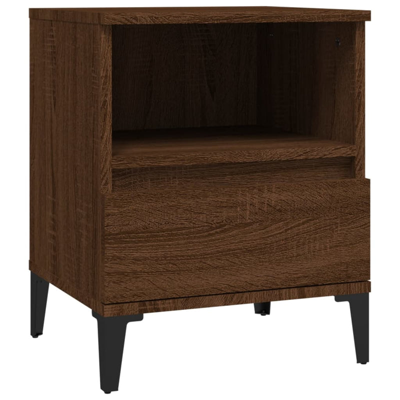 Bedside Cabinets 2 pcs Brown Oak 40x35x50 cm