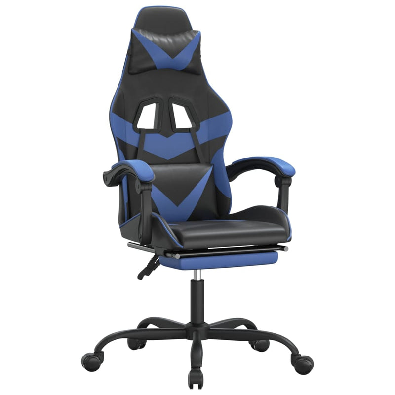 Gaming_Chair_with_Footrest_Black_and_Blue_Faux_Leather_IMAGE_2