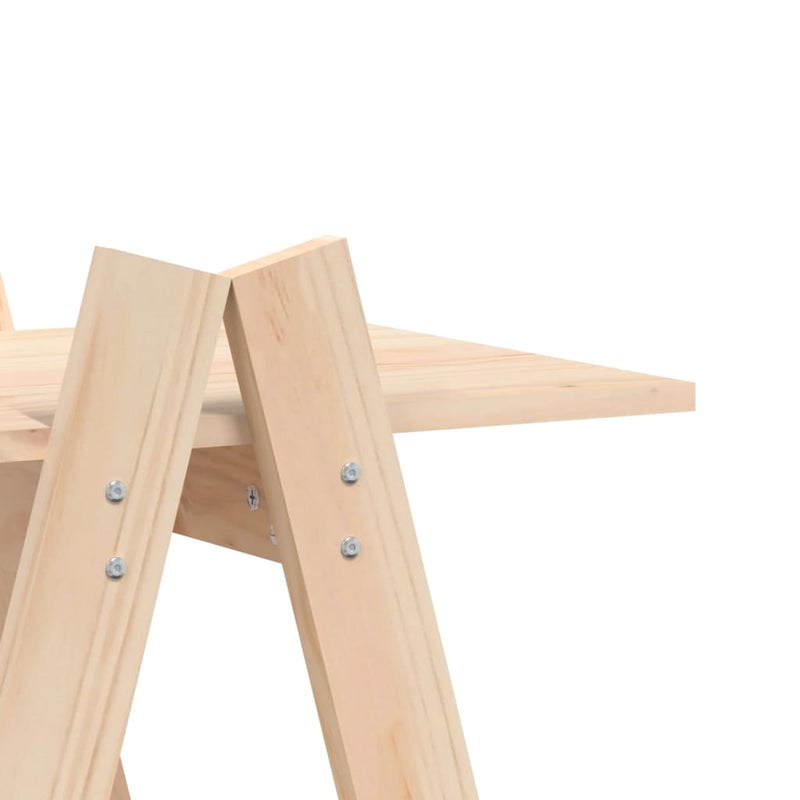 5-Tier Shelf A-shape 110x40x180.5 cm Solid Wood Pine
