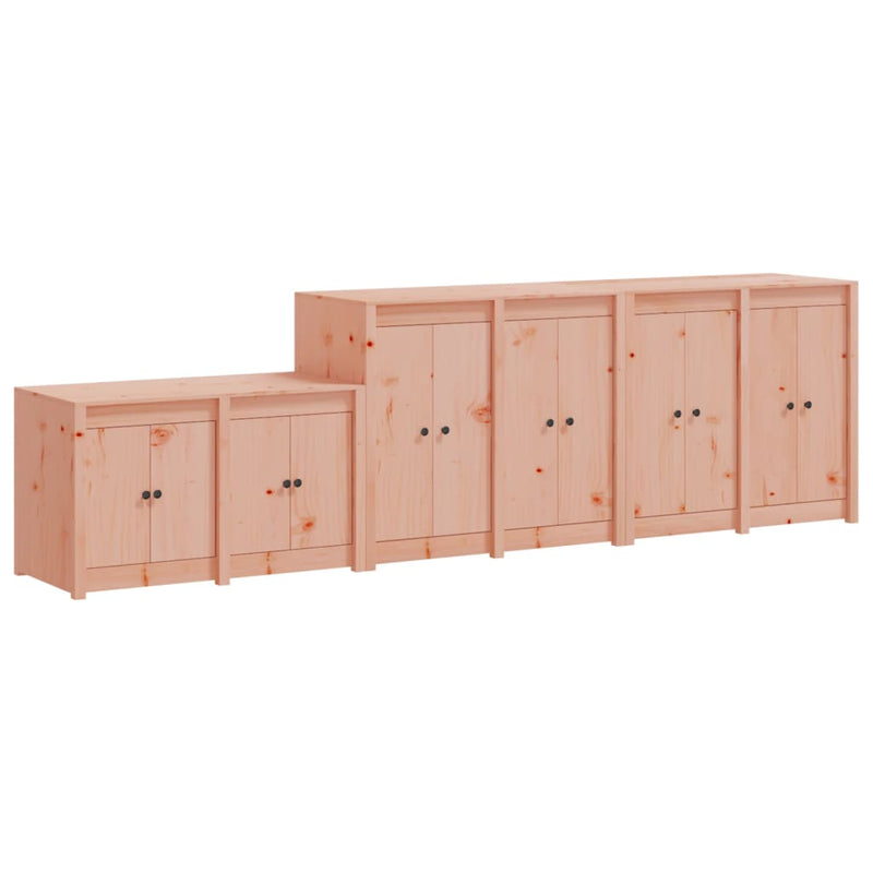 Outdoor Kitchen Cabinets 3 pcs Solid Wood Douglas