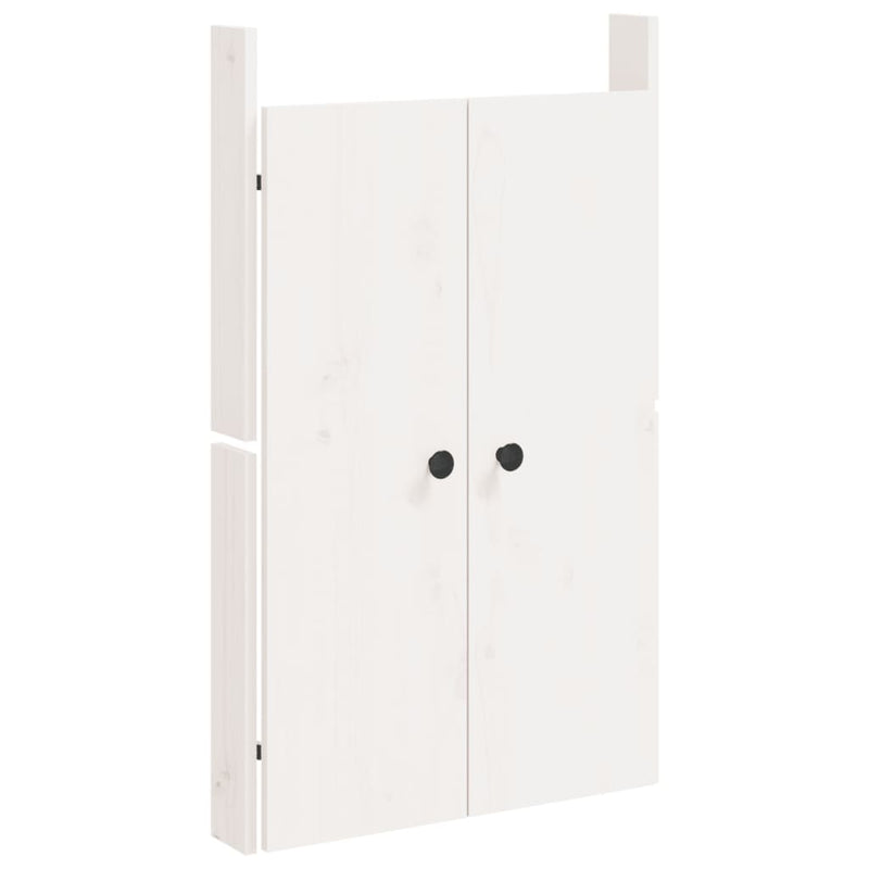 Outdoor Kitchen Cabinet White Solid Wood Pine