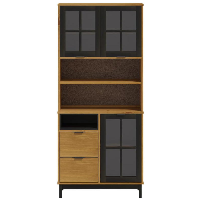 Highboard_with_Glass_Doors_FLAM_80x40x180_cm_Solid_Wood_Pine_IMAGE_5